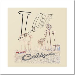 Love California Posters and Art